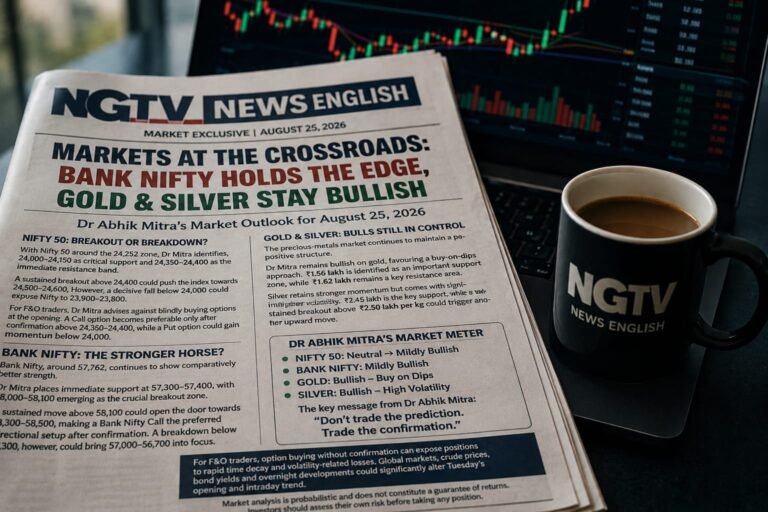 MARKET OUTLOOK NIFTY, BANK NIFTY MAY SEE SELECTIVE BUYING GOLD, SILVER RETAIN BULLISH BIAS | NGTV English