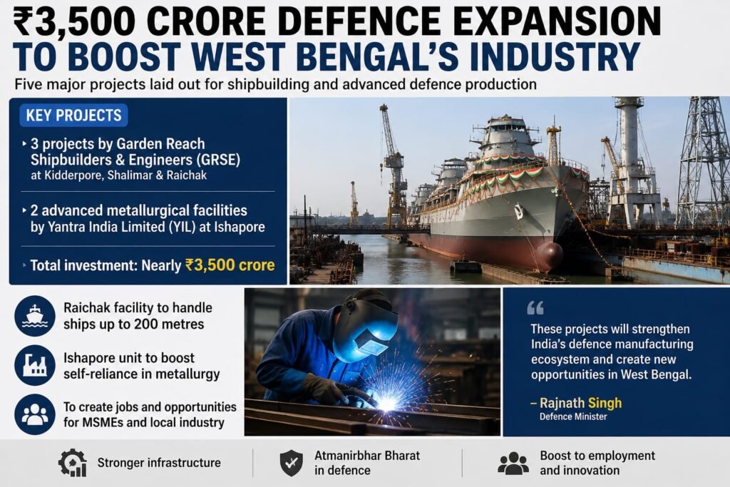 ₹3,500-Crore Defence Expansion Gives West Bengal’s Industrial Sector a Major Push