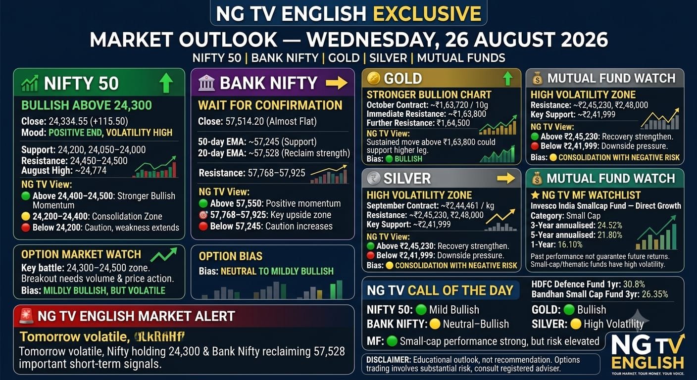 MARKET OUTLOOK — WEDNESDAY, 26 AUGUST 2026