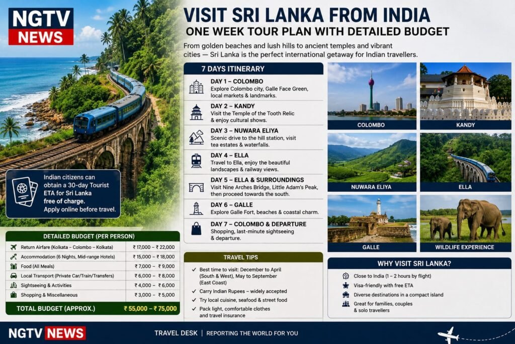 SRI LANKA CALLING: A ONE-WEEK TRAVEL PLAN FROM INDIA