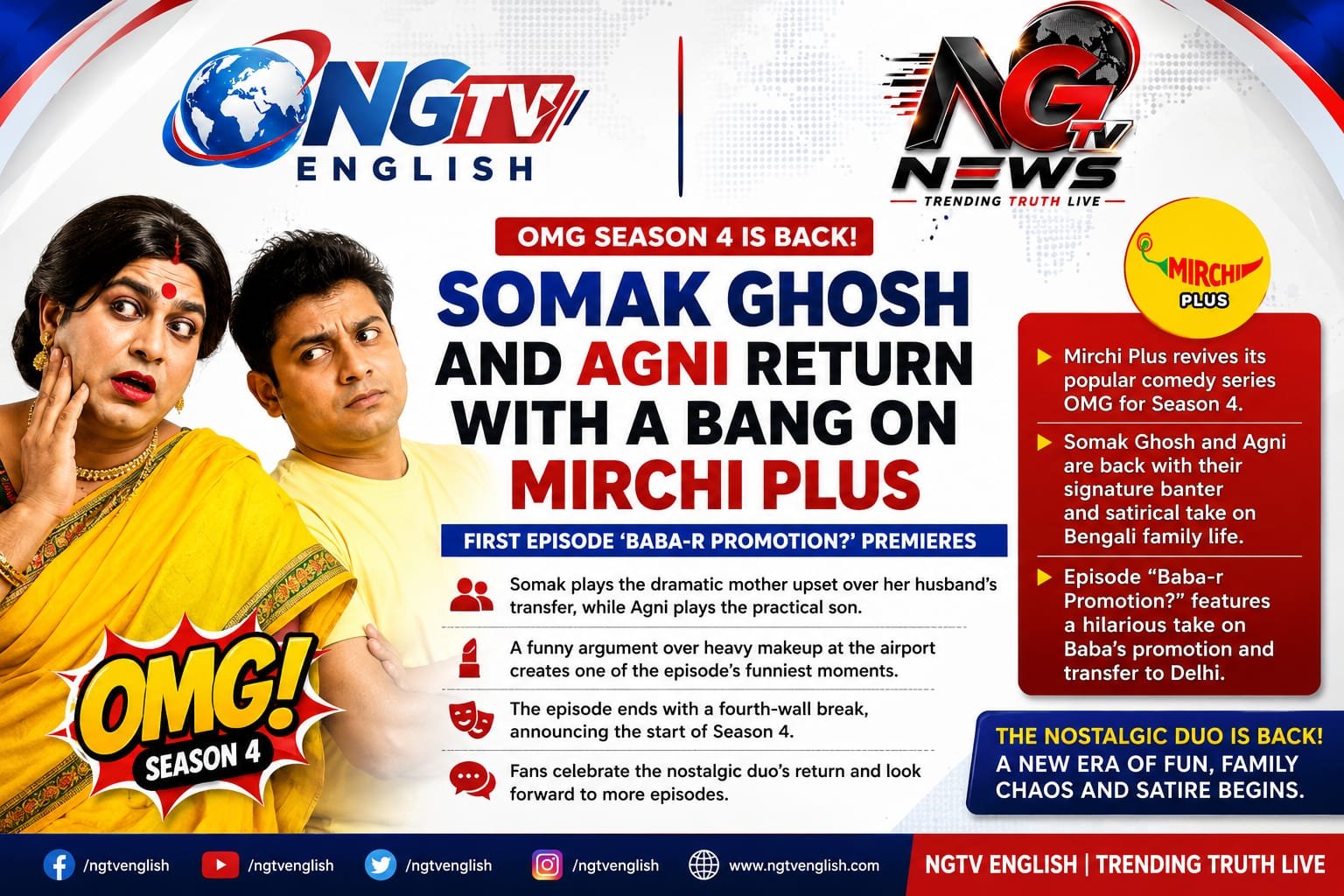 OMG Season 4 Returns With Somak Ghosh and Agni, Nostalgia Sweeps Social Media