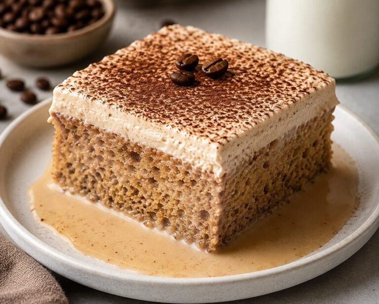 Eggless Coffee Tres Leches: A Creamy Classic with a Coffee Twist