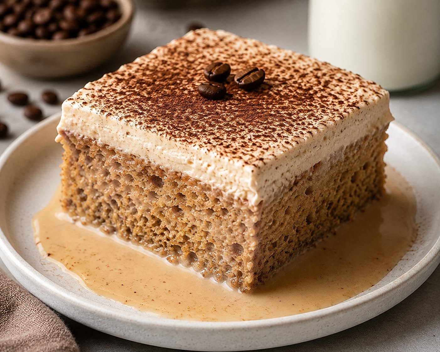 Eggless Coffee Tres Leches: A Creamy Classic with a Coffee Twist