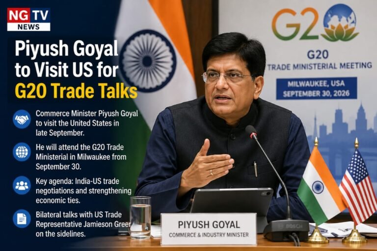 Piyush Goyal to Visit US for G20 Trade Talks