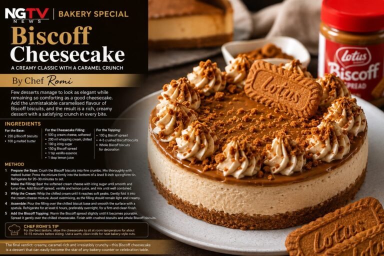 Biscoff Cheesecake: A Creamy Classic with a Caramel Crunch
