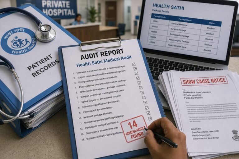 Health Sathi Audit Flags 14 Alleged Irregularities at Purba Bardhaman Private Hospital