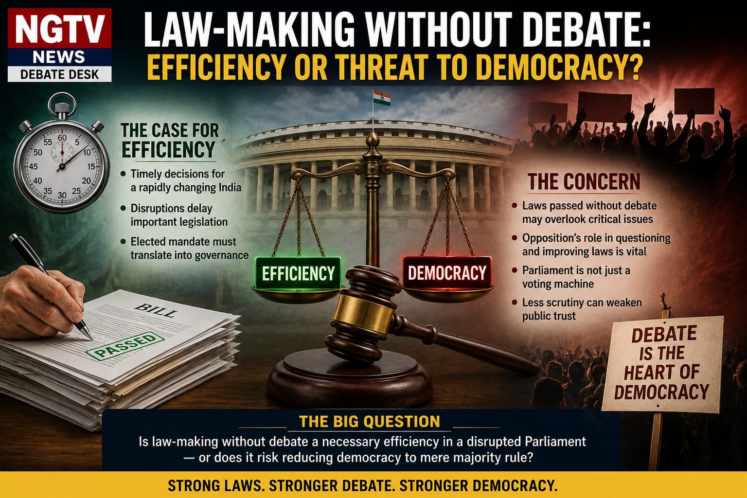 LAW-MAKING WITHOUT DEBATE: EFFICIENCY OR THREAT TO DEMOCRACY?