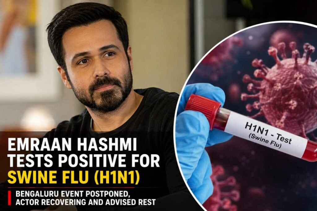 Emraan Hashmi Tests Positive for Swine Flu, Bengaluru Event Postponed MUMBAI | AUGUST 29, 2026