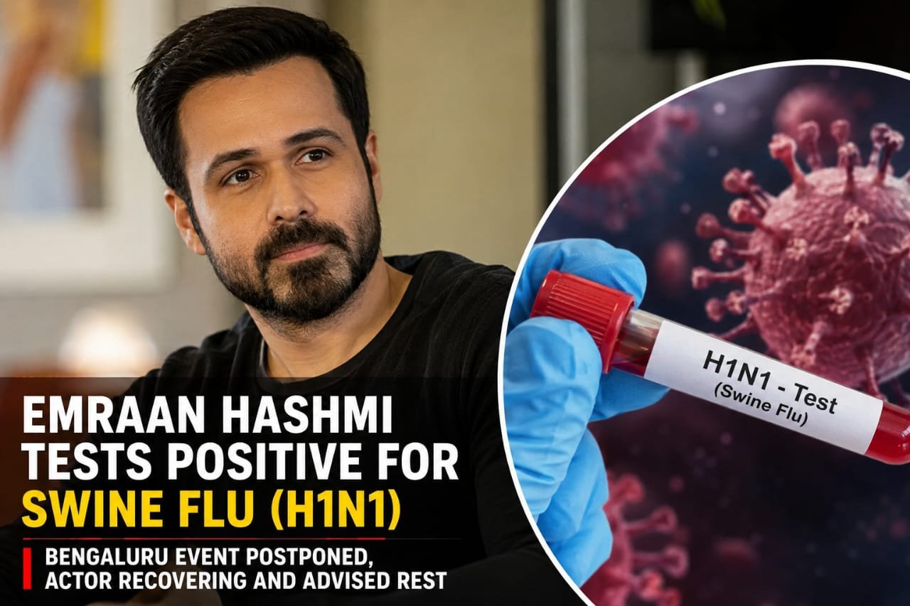 Emraan Hashmi Tests Positive for Swine Flu, Bengaluru Event Postponed MUMBAI | AUGUST 29, 2026
