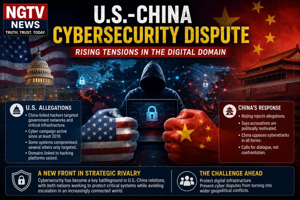 U.S.-CHINA CYBERSECURITY DISPUTE DEEPENS AS WASHINGTON ALLEGES CHINESE-LINKED HACKING CAMPAIGN