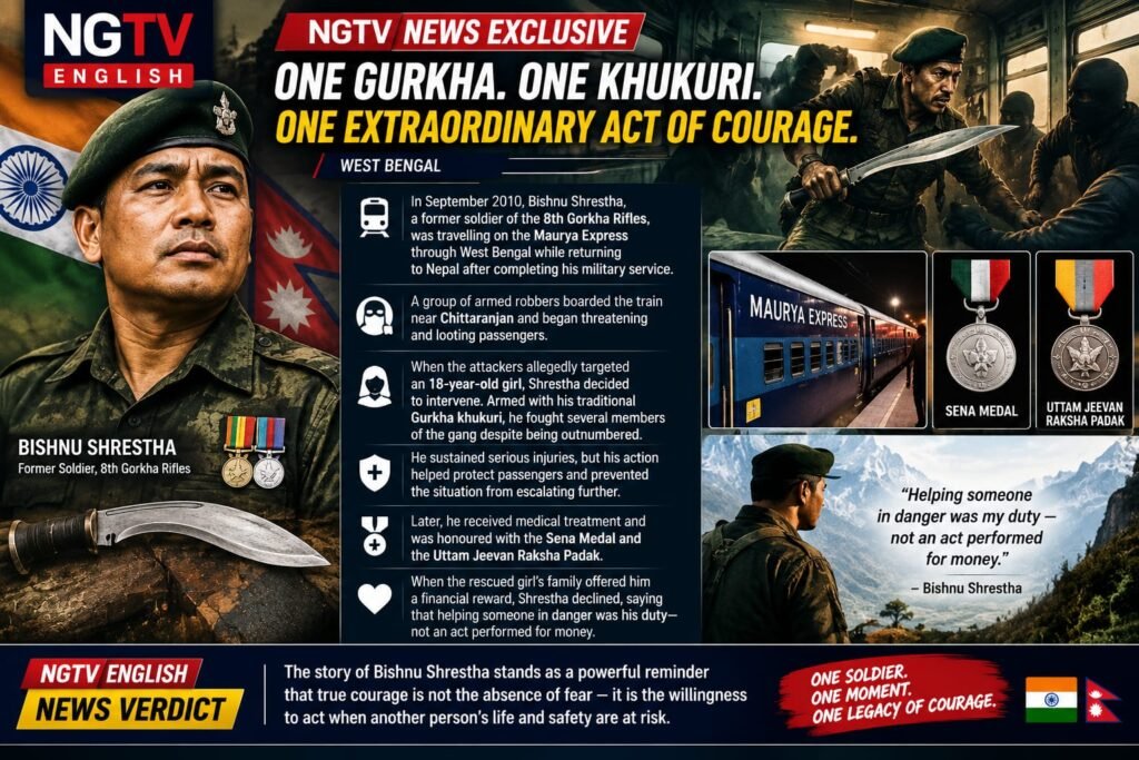 ONE GURKHA. ONE KHUKURI. ONE EXTRAORDINARY ACT OF COURAGE