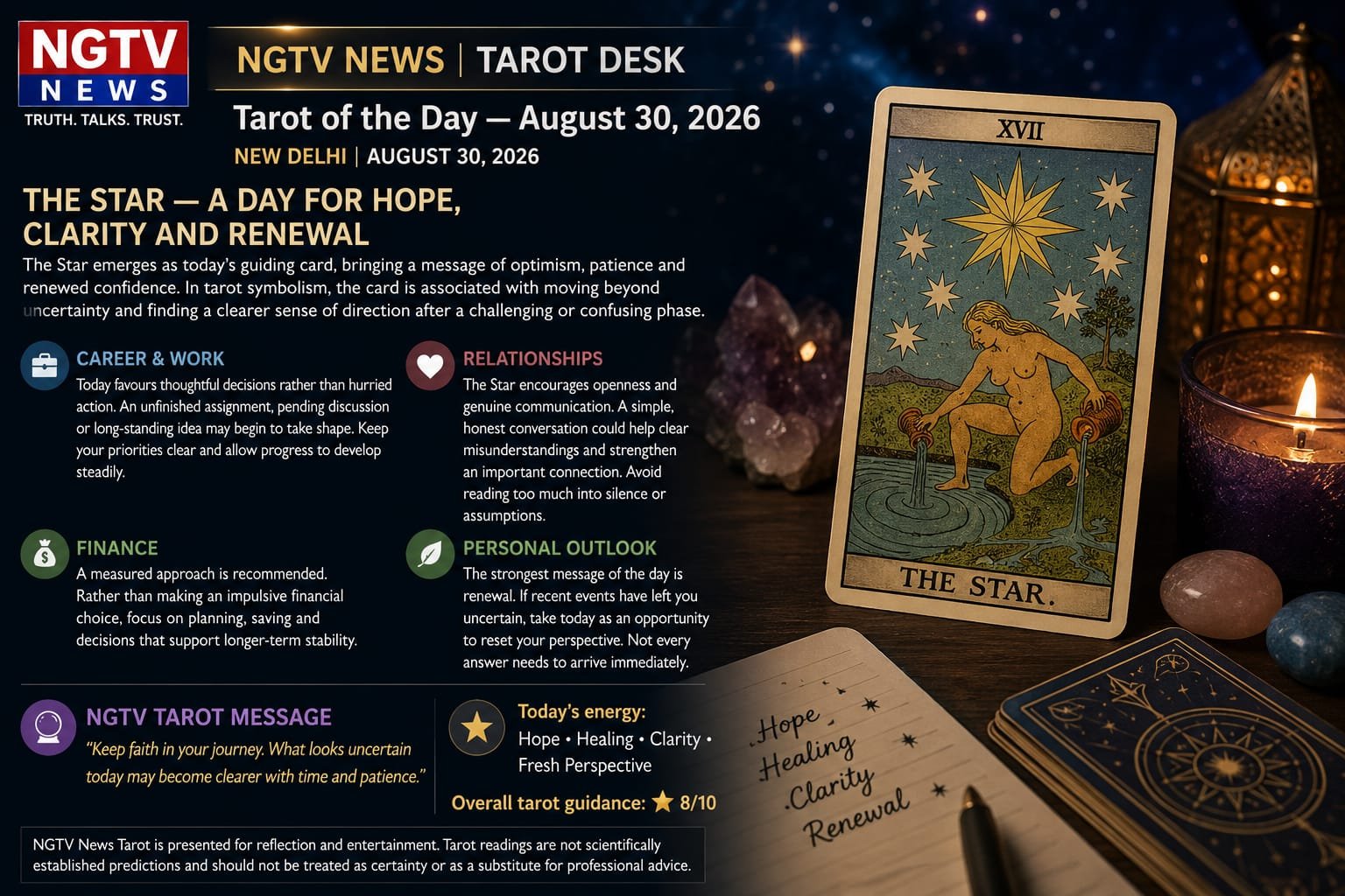 Tarot of the Day — August 30, 2026