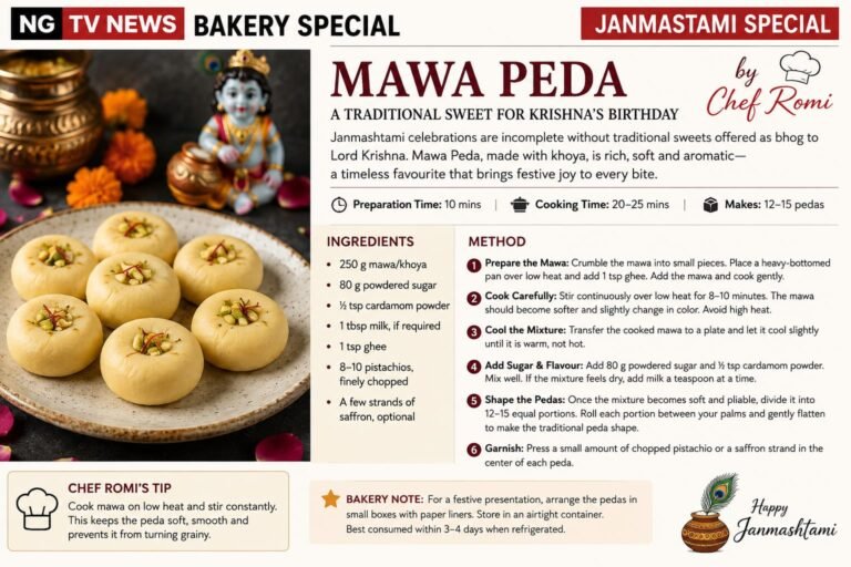 JANMASHTAMI SPECIAL: MAWA PEDA — A TRADITIONAL SWEET FOR KRISHNA’S BIRTHDAY