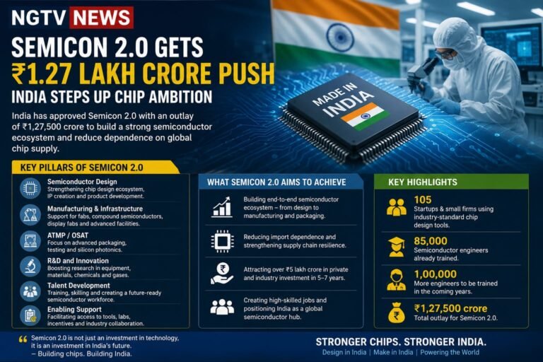 SEMICON 2.0 GETS ₹1.27 LAKH CRORE PUSH: INDIA STEPS UP CHIP AMBITION