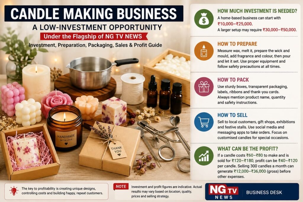 CANDLE-MAKING BUSINESS: A LOW-INVESTMENT OPPORTUNITY