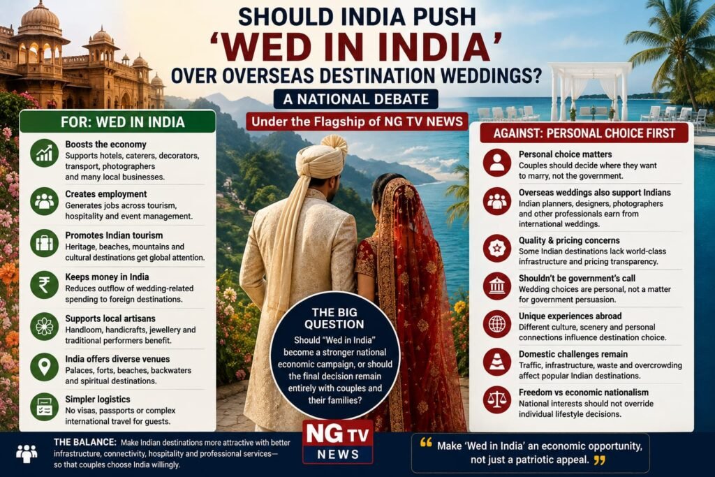 SHOULD INDIA PUSH “WED IN INDIA” OVER OVERSEAS DESTINATION WEDDINGS