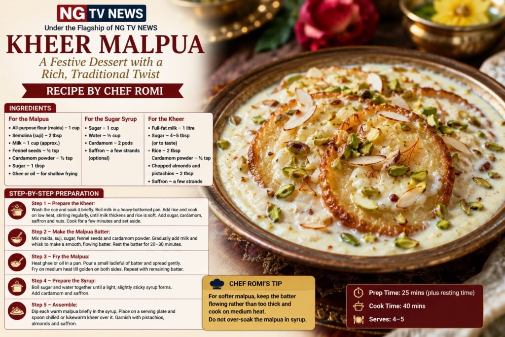 KHEER MALPUA: A FESTIVE DESSERT WITH A RICH, TRADITIONAL TWIST