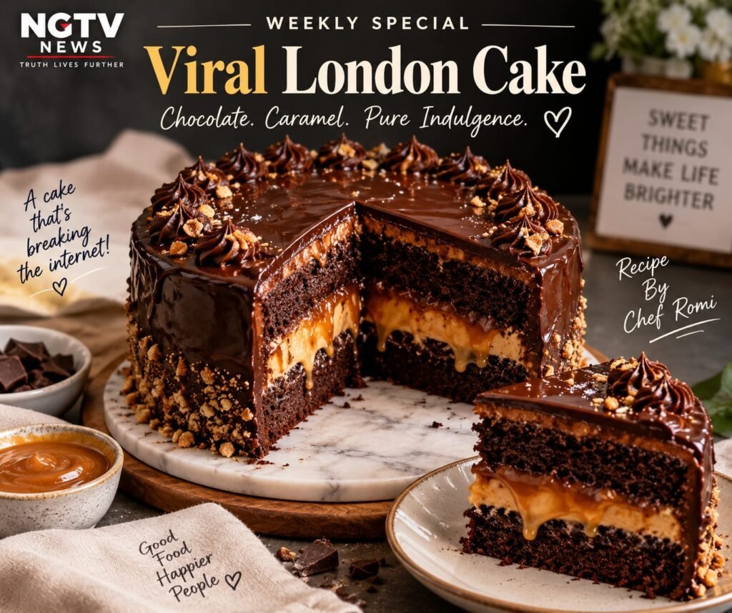 VIRAL LONDON CAKE: THE CHOCOLATE-CARAMEL TREND