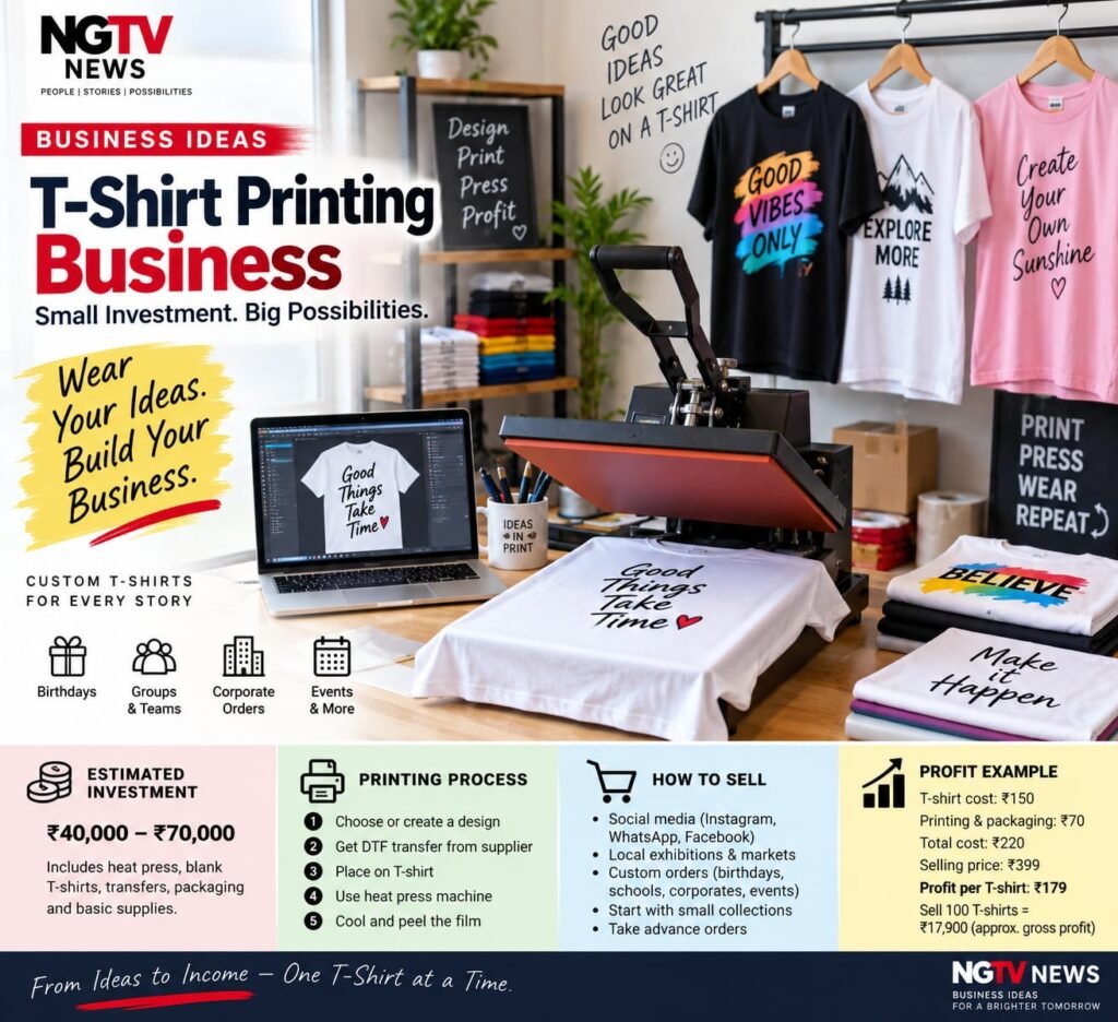 T-Shirt Printing Business: Turn Simple Designs Into a Profitable Venture